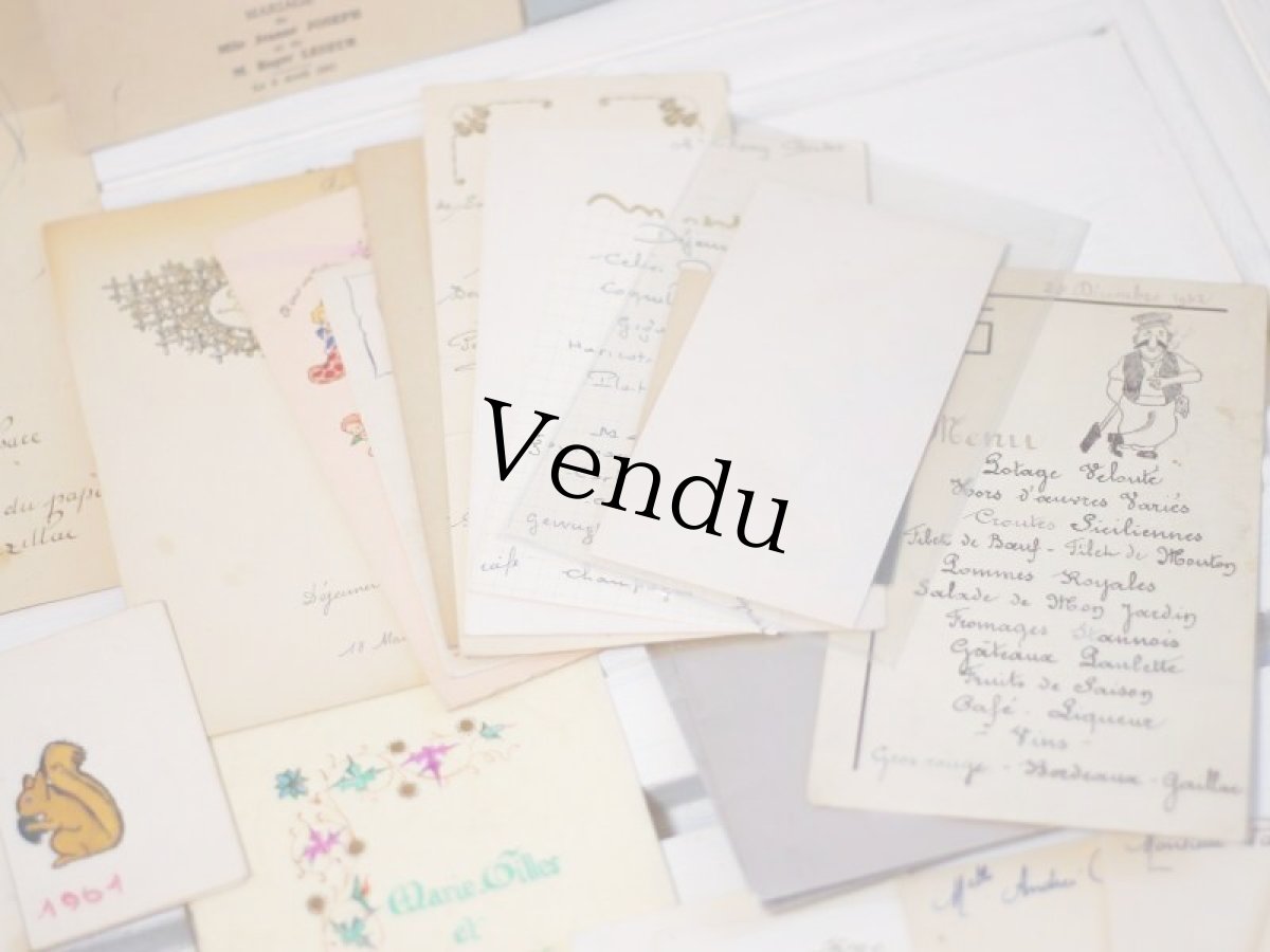 画像5: Wedding menu etc アソート/ France (5)