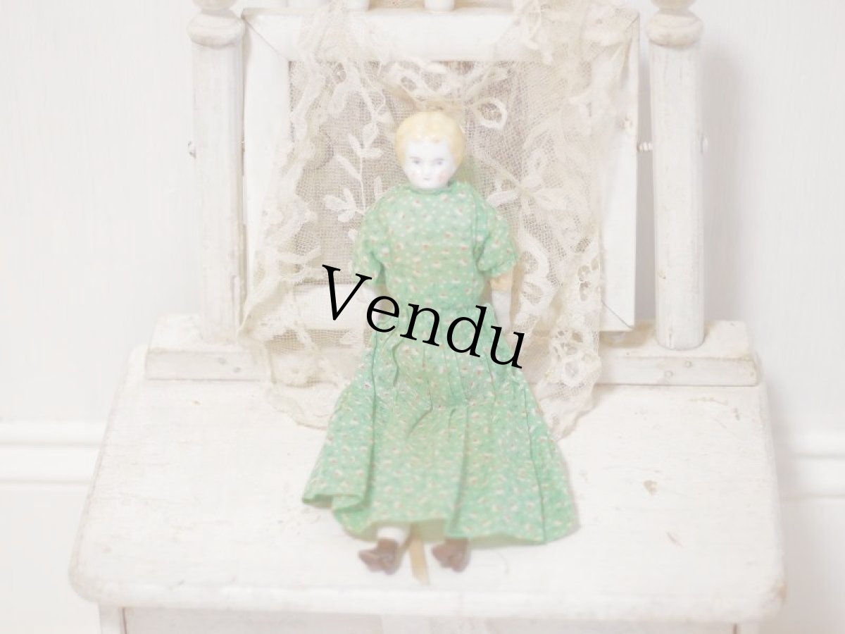 画像1: China head doll //8-1/4in (1)