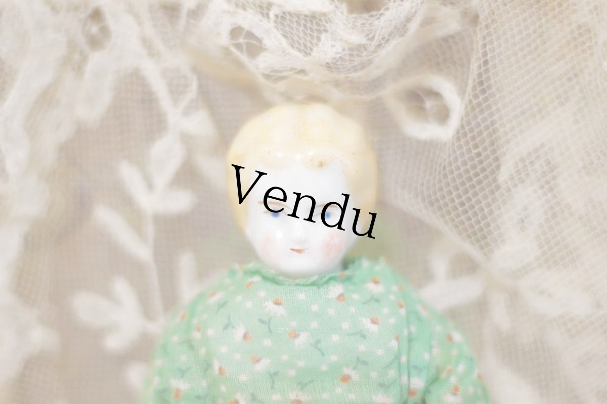 画像2: China head doll //8-1/4in (2)
