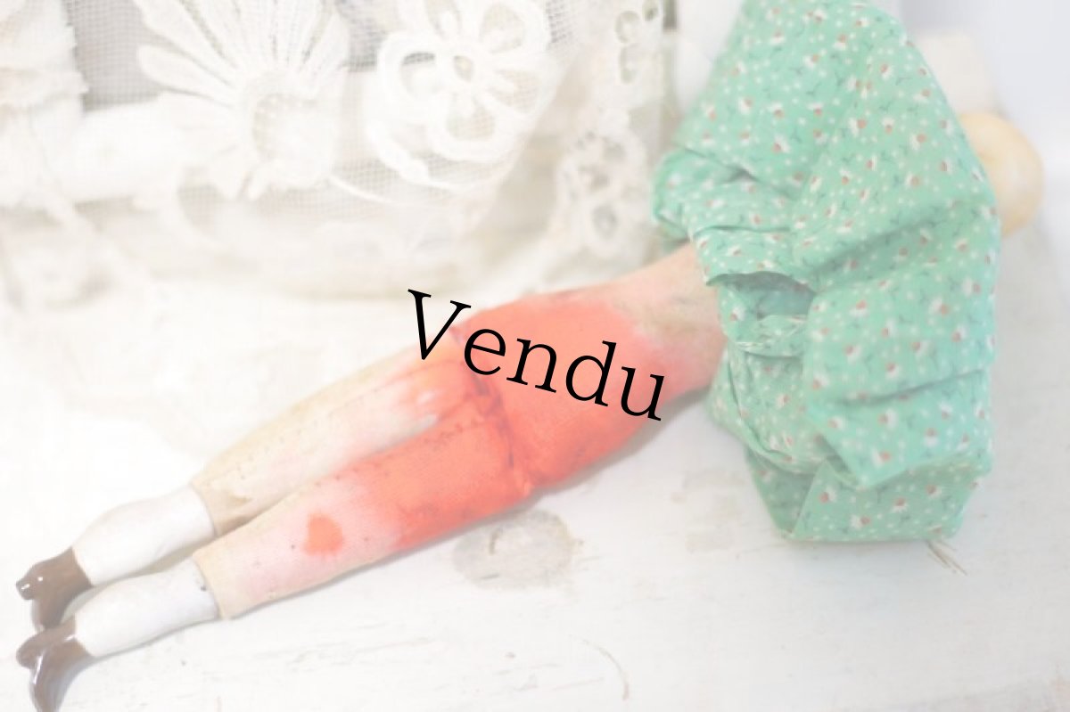 画像11: China head doll //8-1/4in (11)