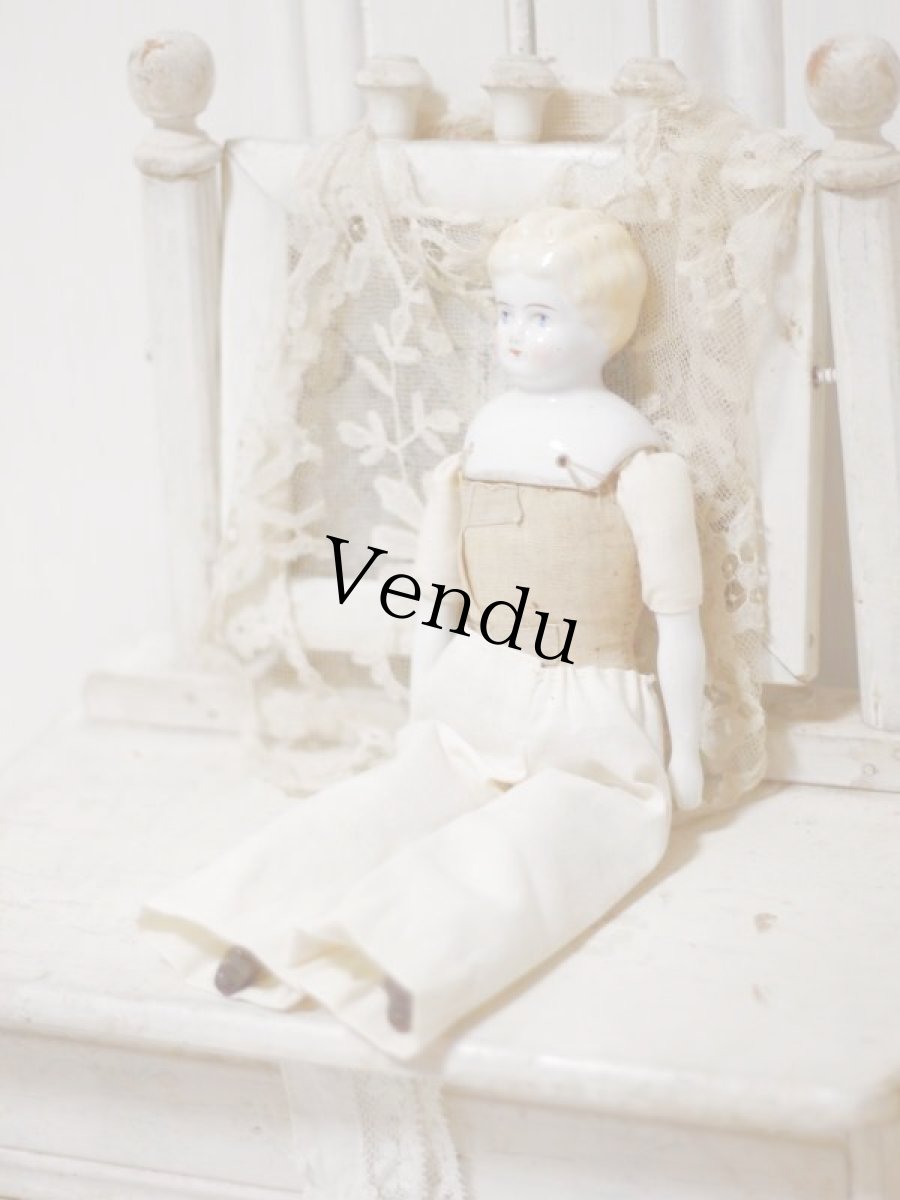 画像2: China head doll //9.5in (2)