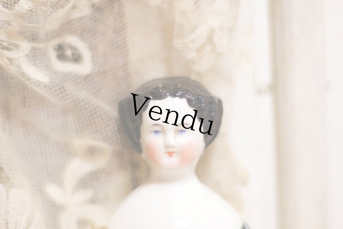 画像2: Rare!Classic China head doll //8in (2)