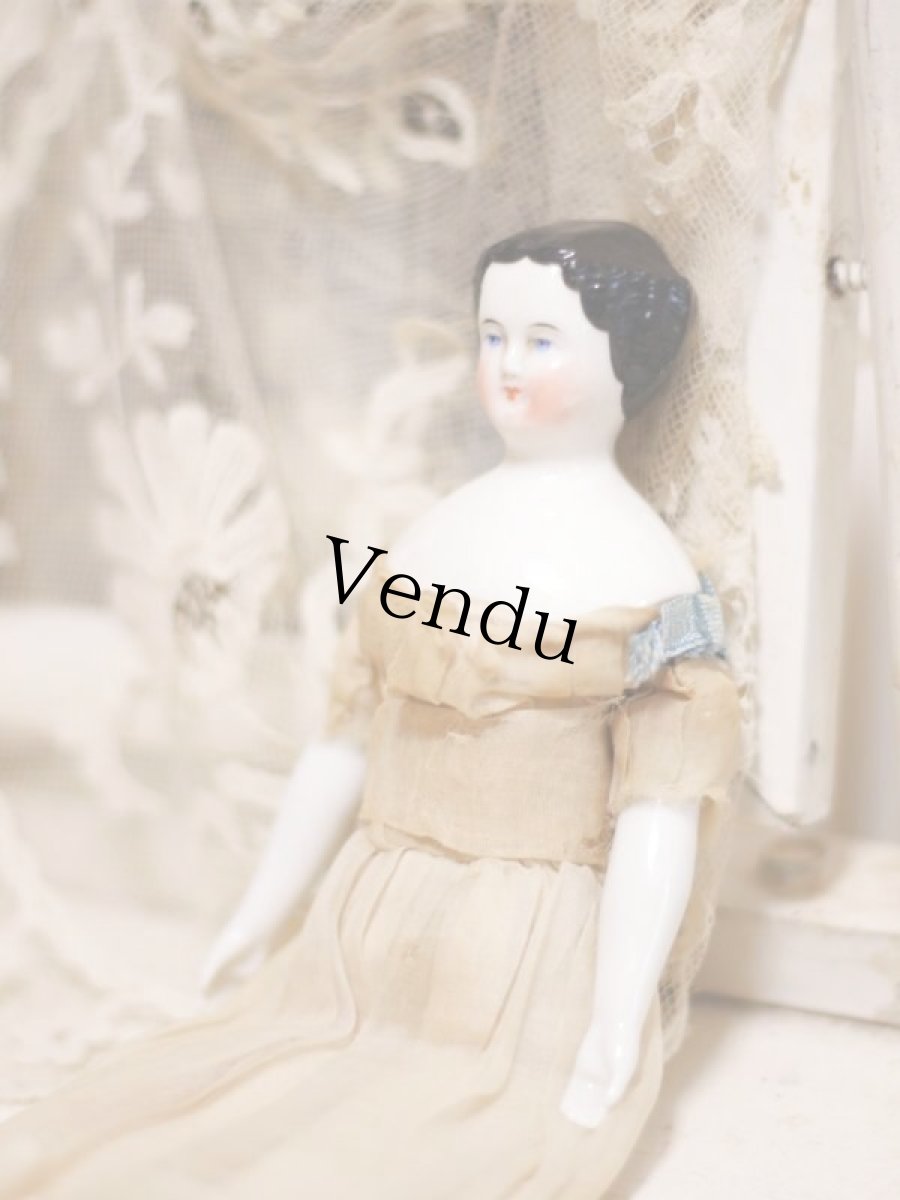 画像4: Rare!Classic China head doll //8in (4)
