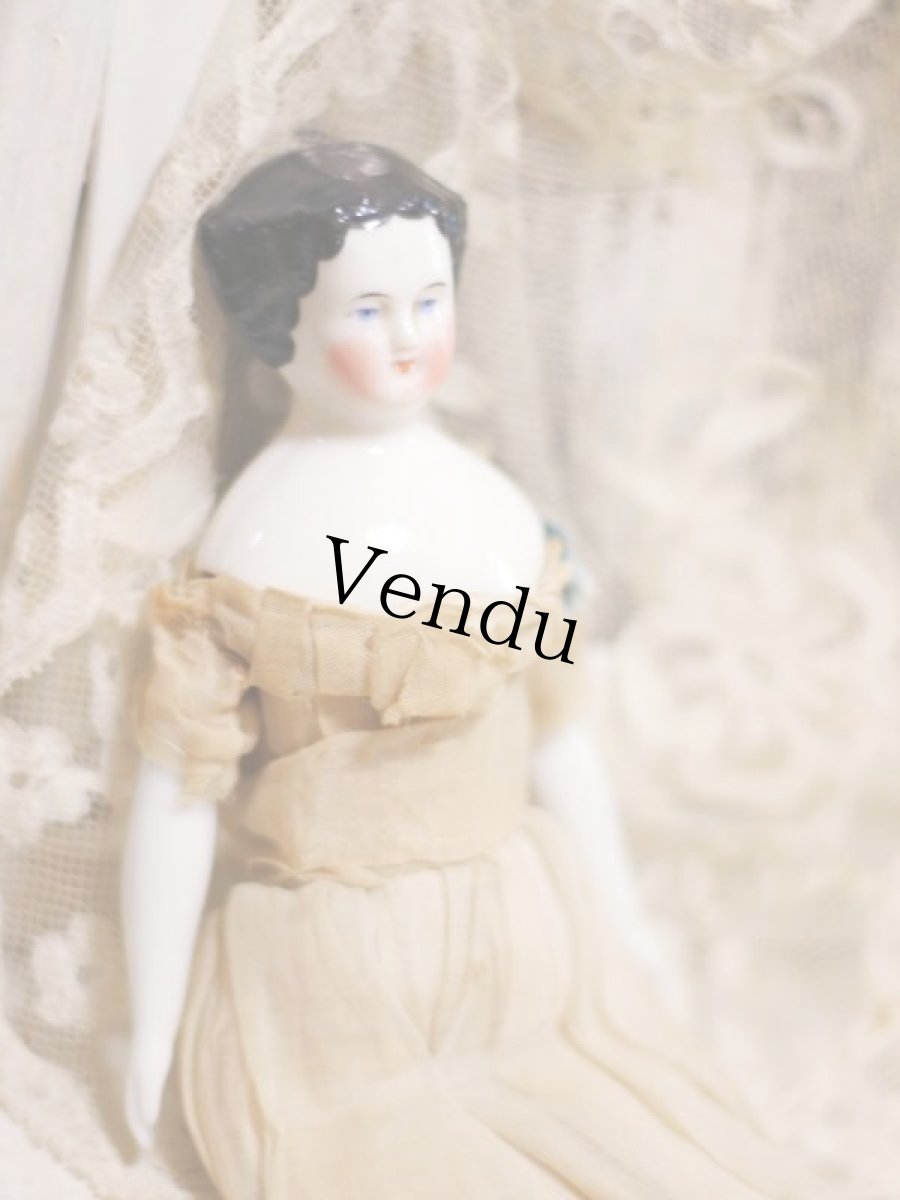 画像3: Rare!Classic China head doll //8in (3)