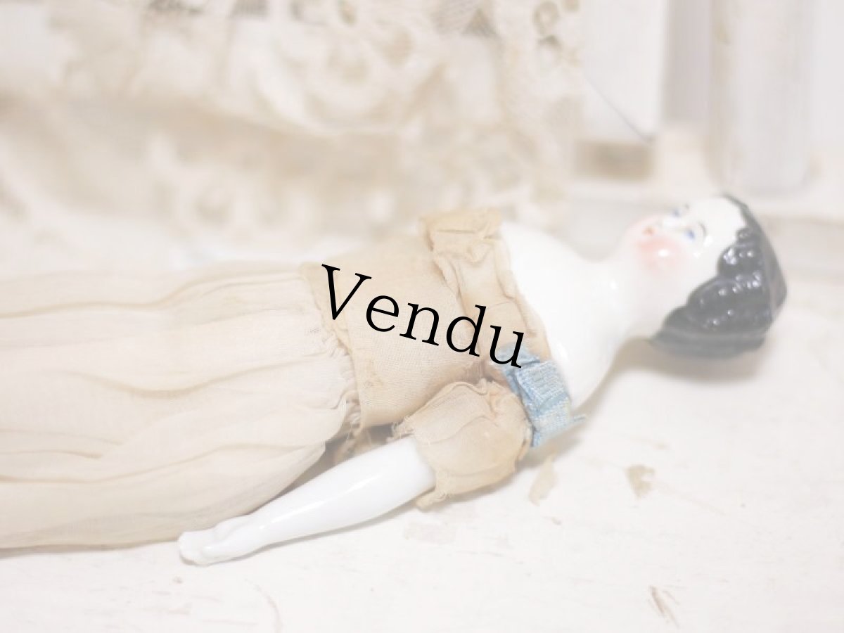 画像10: Rare!Classic China head doll //8in (10)