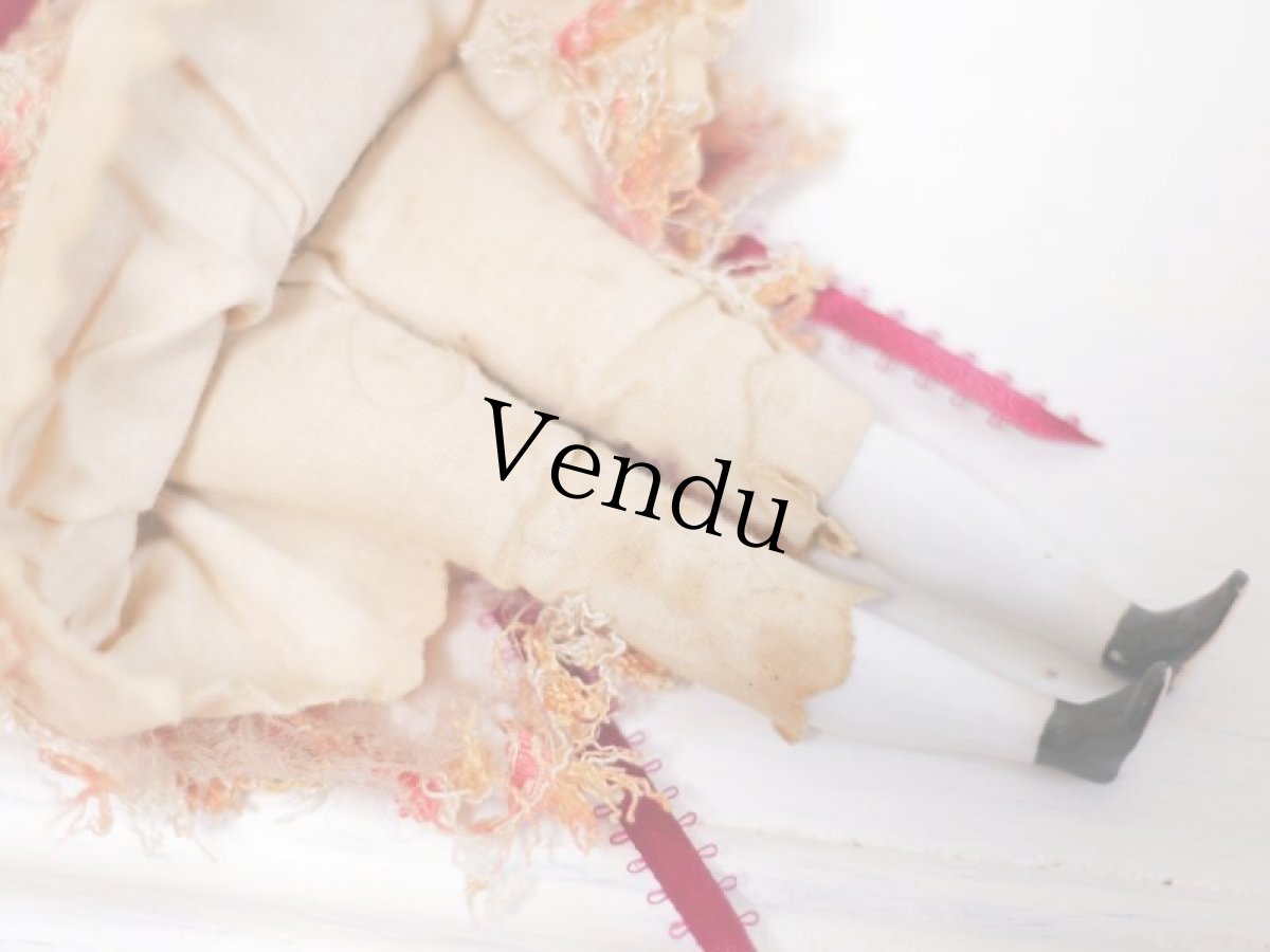 画像9: Rare!Classic China head doll & Chair SET //9.5in (9)