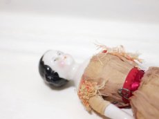 画像11: Rare!Classic China head doll & Chair SET //9.5in (11)