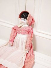 画像4: Rare!Blouse shoulder & Pink boots Hertwig China head doll  //13.5in (4)