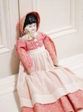画像3: Rare!Blouse shoulder & Pink boots Hertwig China head doll  //13.5in (3)
