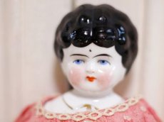 画像8: Rare!Blouse shoulder & Pink boots Hertwig China head doll  //13.5in (8)