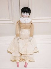 画像10: Rare!Blouse shoulder & Pink boots Hertwig China head doll  //13.5in (10)