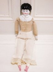 画像11: Rare!Blouse shoulder & Pink boots Hertwig China head doll  //13.5in (11)