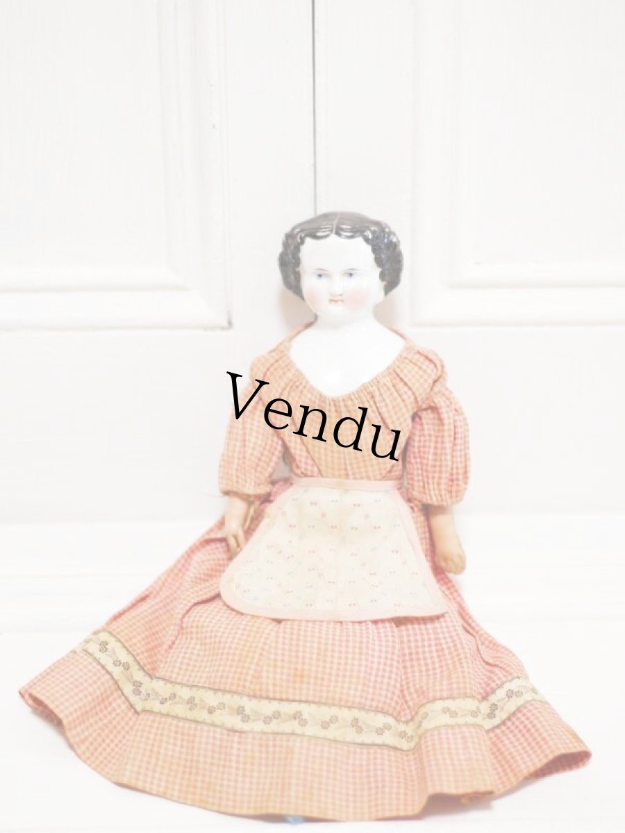 画像1: Classic hear China head doll //11in (1)