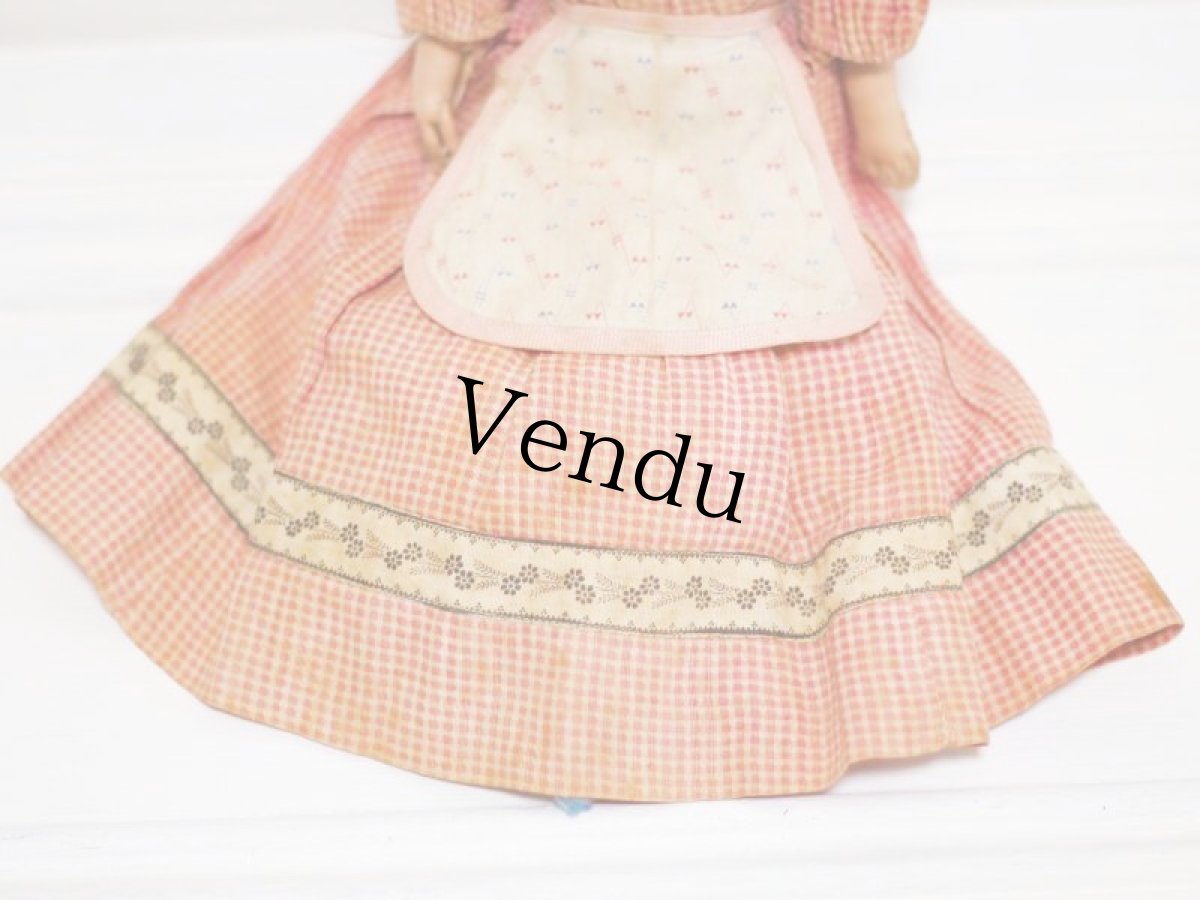 画像6: Classic hear China head doll //11in (6)