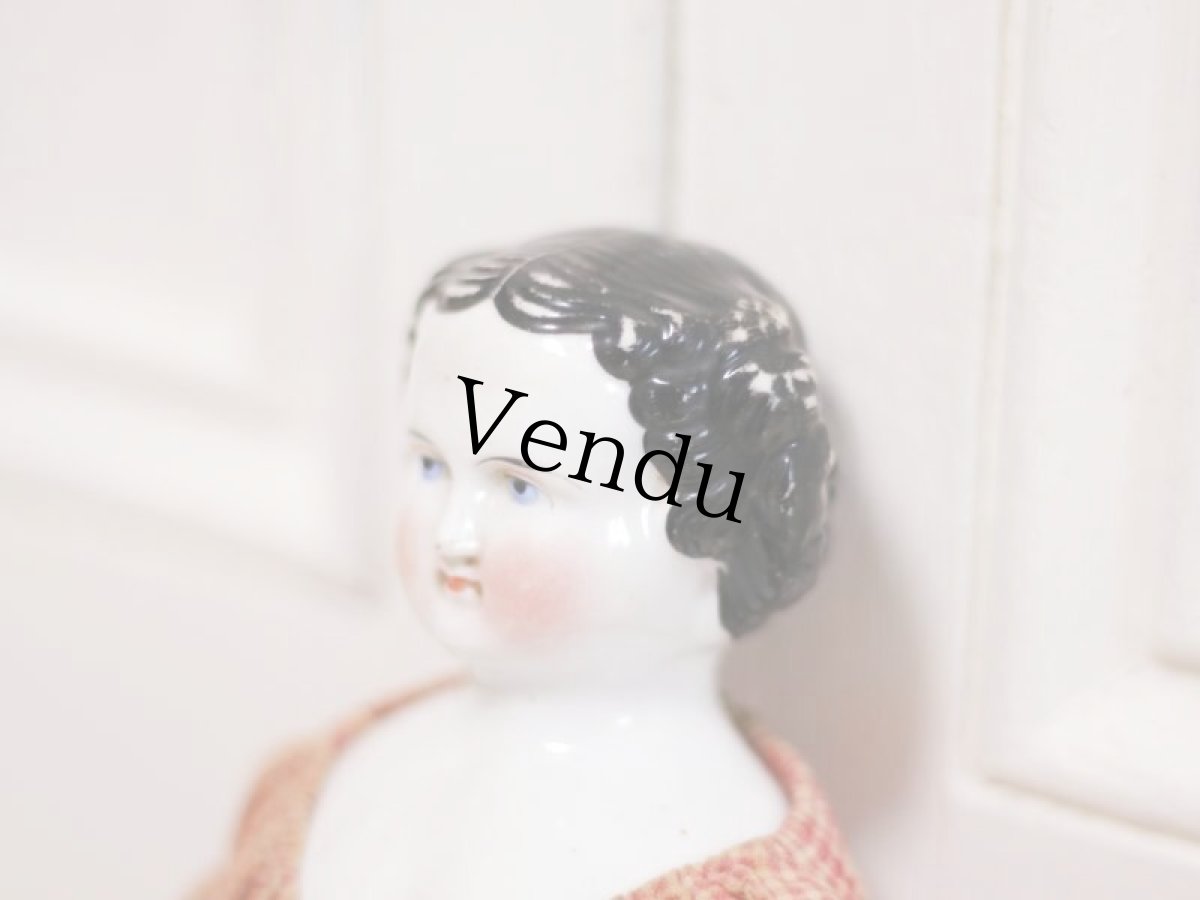 画像7: Classic hear China head doll //11in (7)