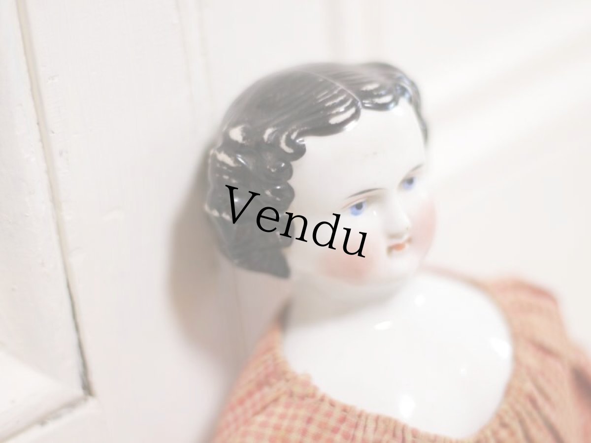 画像8: Classic hear China head doll //11in (8)