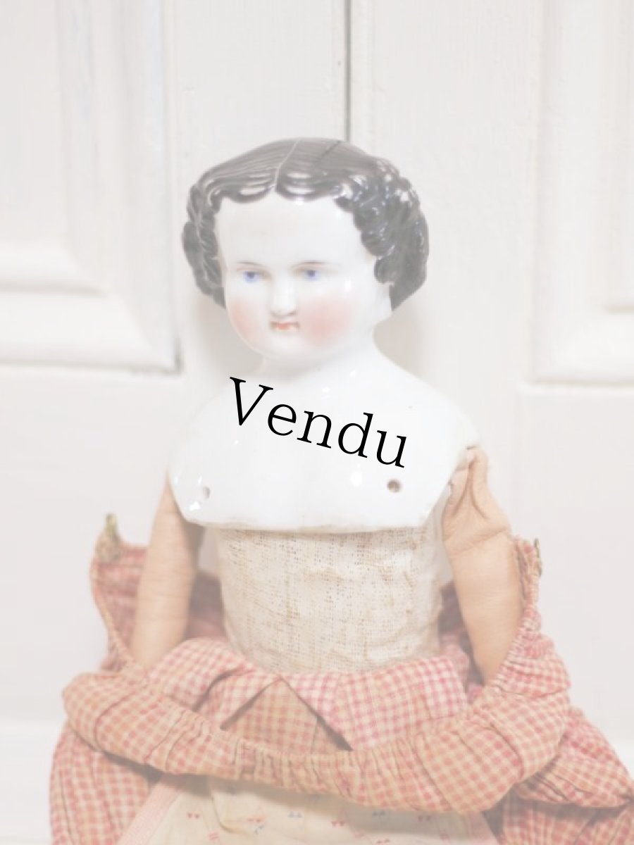 画像12: Classic hear China head doll //11in (12)