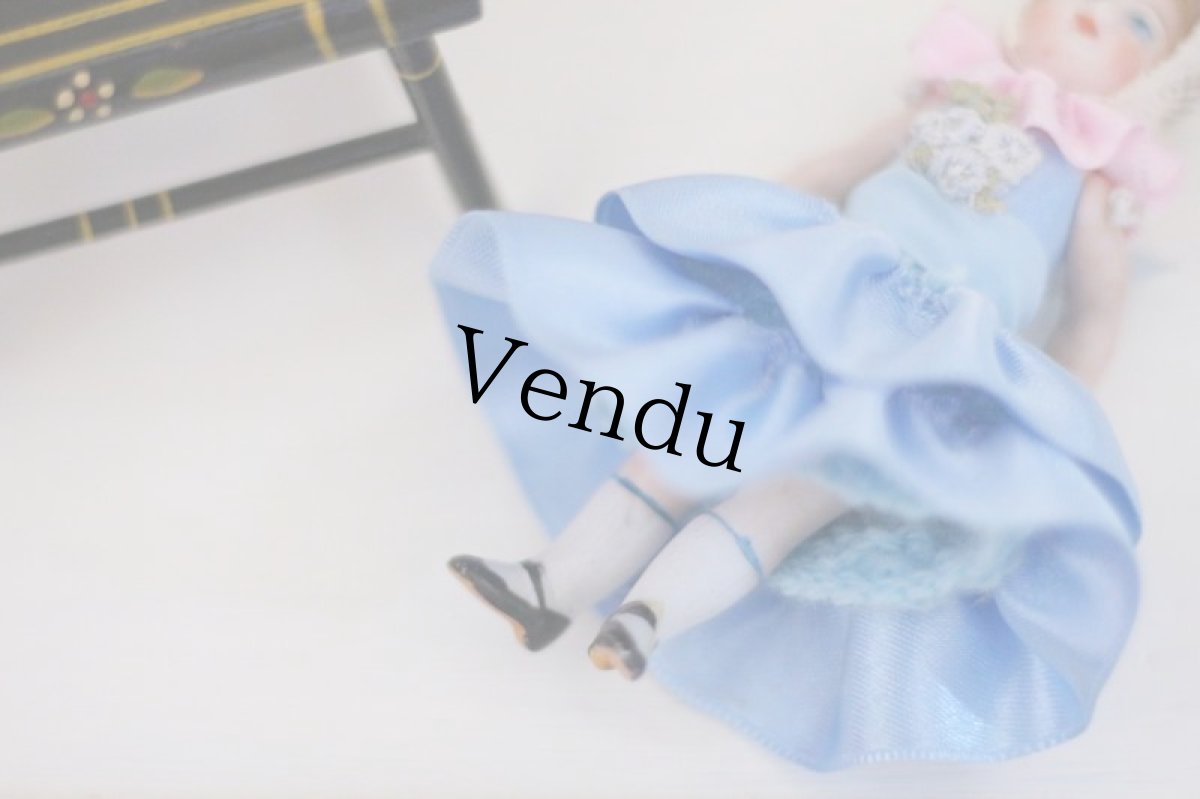 画像8: mignonette chair set G/all bisque//France蚤の市 (8)