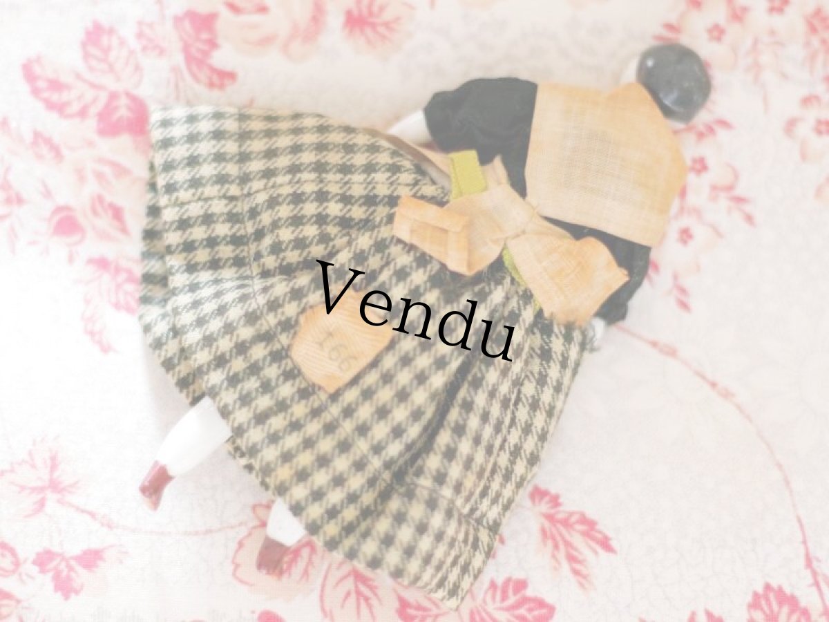 画像8: RARE!! Old Mini China head doll (8)