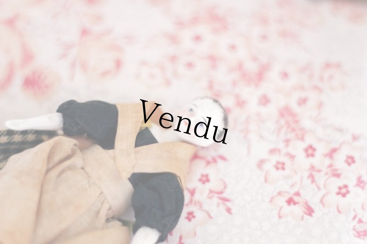 画像6: RARE!! Old Mini China head doll (6)