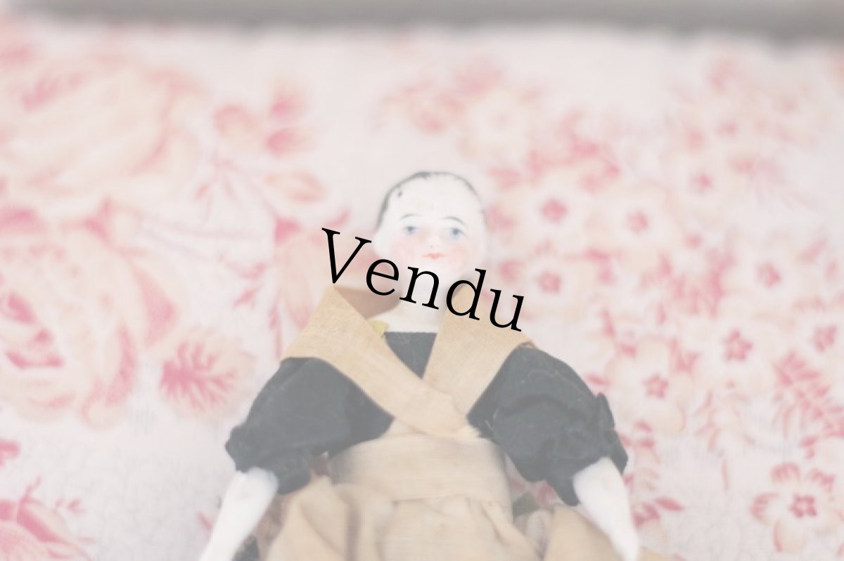 画像2: RARE!! Old Mini China head doll (2)