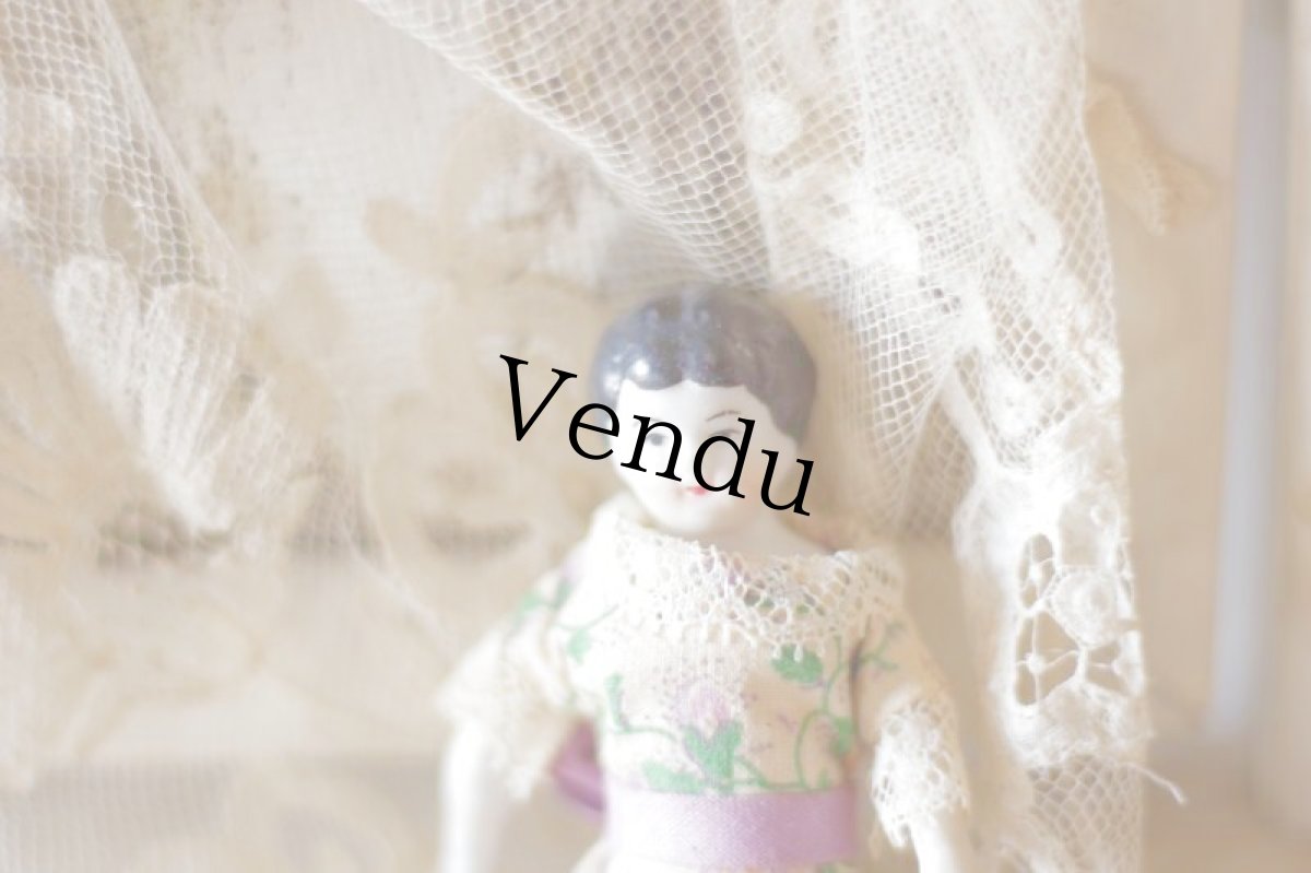 画像2: RARE!! Mini mini China head doll (2)