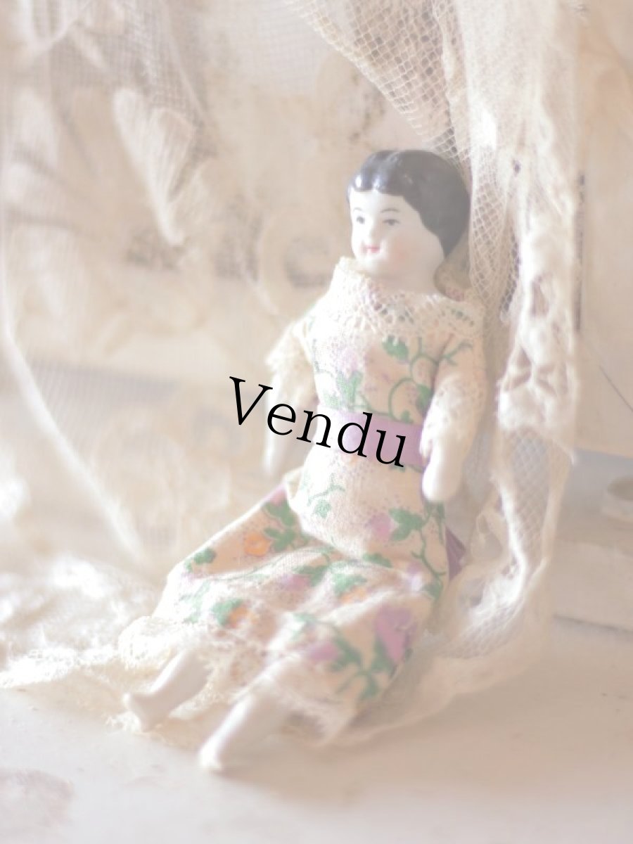 画像3: RARE!! Mini mini China head doll (3)