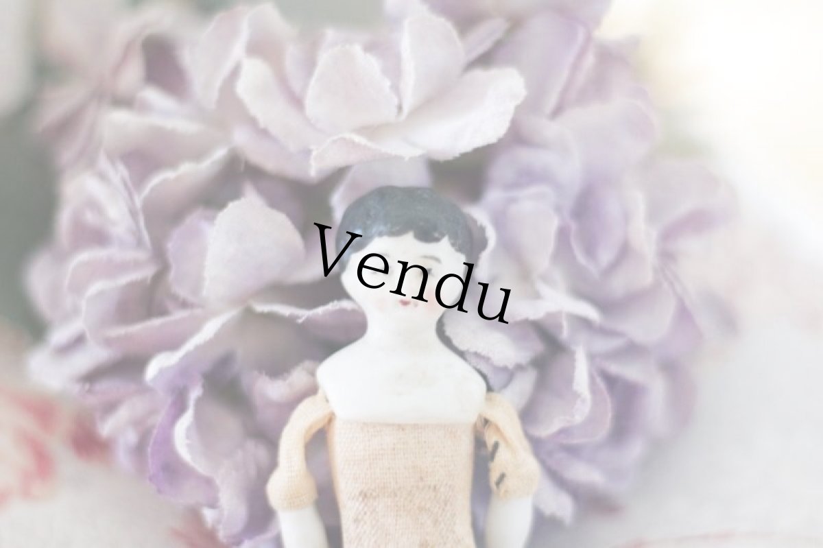 画像2: RARE!! Mini mini China head doll (2)