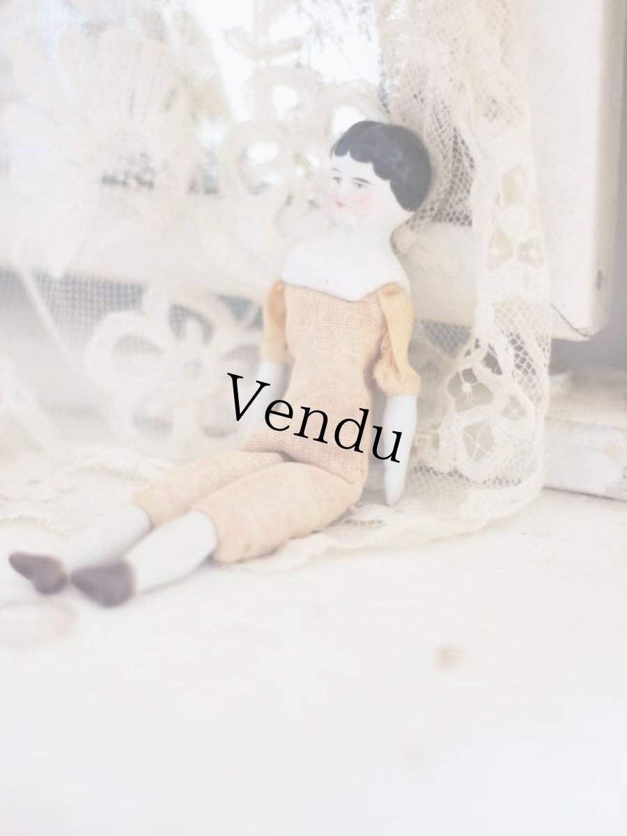 画像4: RARE!! Mini mini China head doll (4)