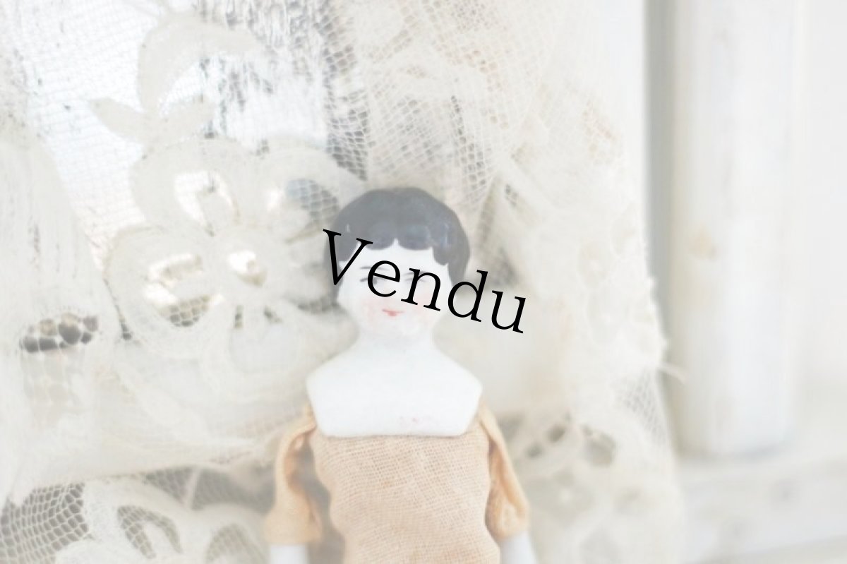 画像2: RARE!! Mini mini China head doll (2)