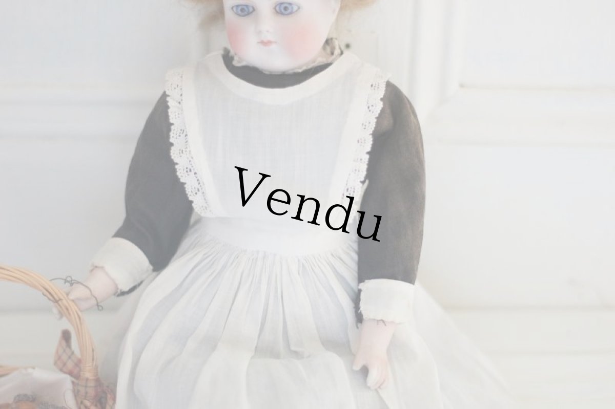 画像6: RARE!!! Kestner white bisque shoulder head Kid body //16in/41cm (6)