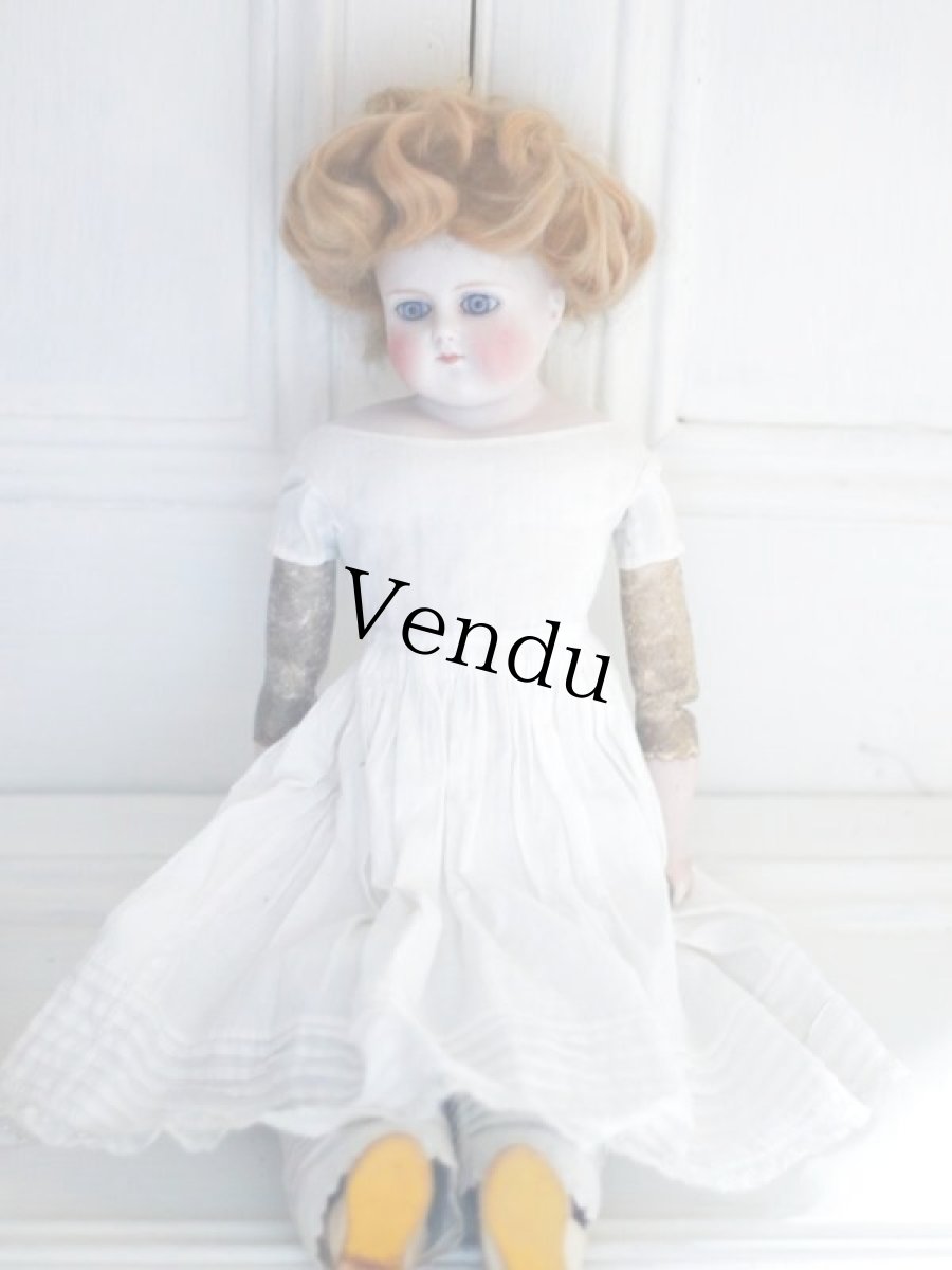 画像10: RARE!!! Kestner white bisque shoulder head Kid body //16in/41cm (10)