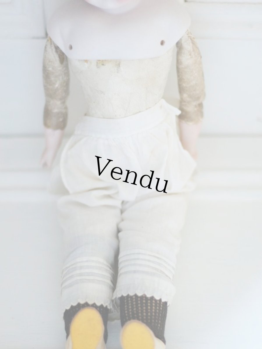 画像11: RARE!!! Kestner white bisque shoulder head Kid body //16in/41cm (11)