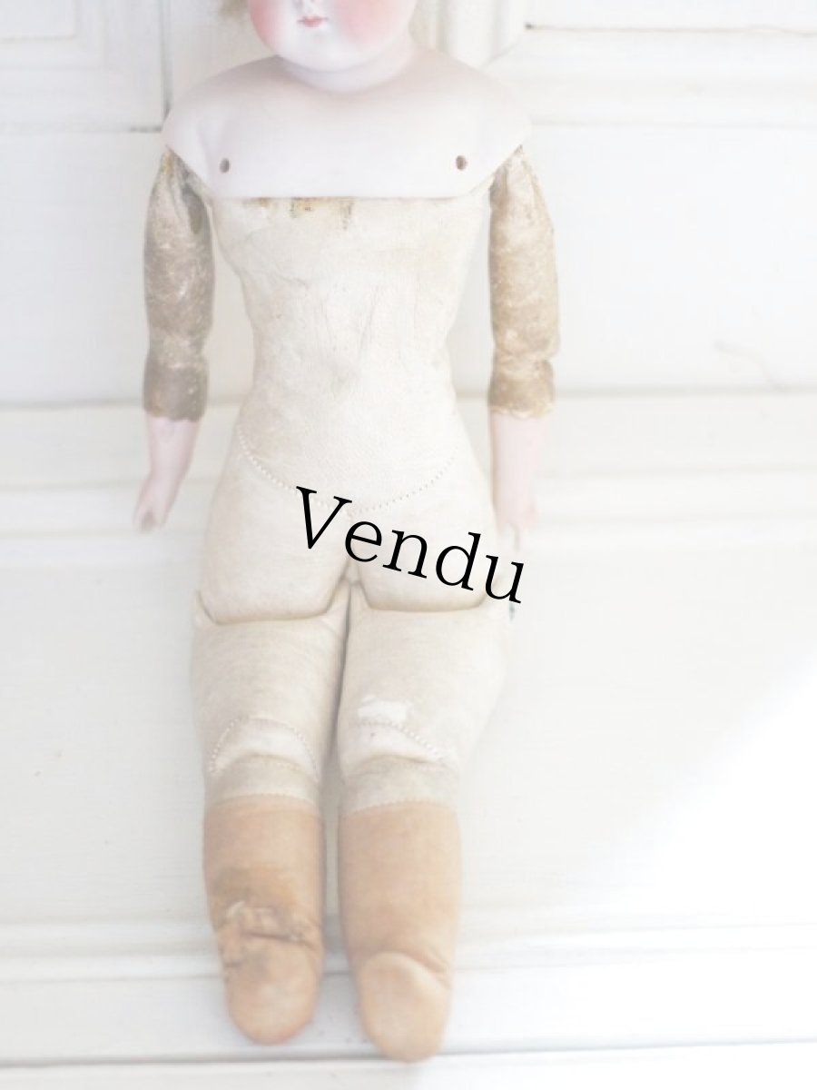 画像13: RARE!!! Kestner white bisque shoulder head Kid body //16in/41cm (13)