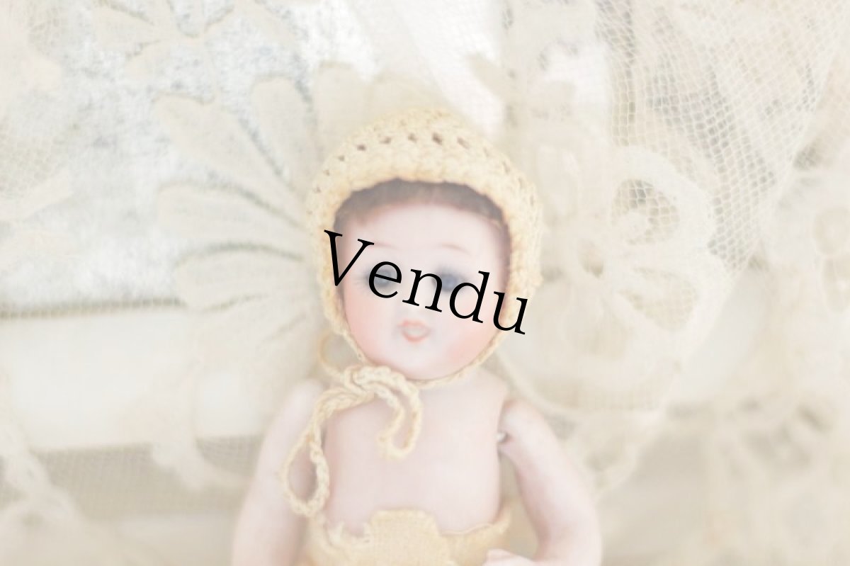 画像2: All bisque baby sleep eyes  // 4in (2)