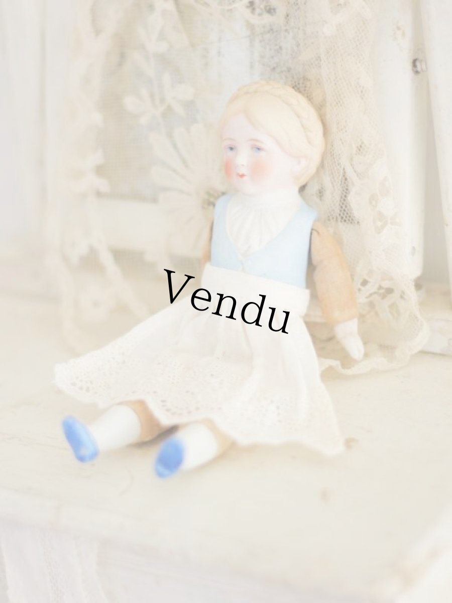 画像4: Kさま専用カートです。Rare!! 三つ編みヘアのチャイナヘッドドール//6-3/4in (4)