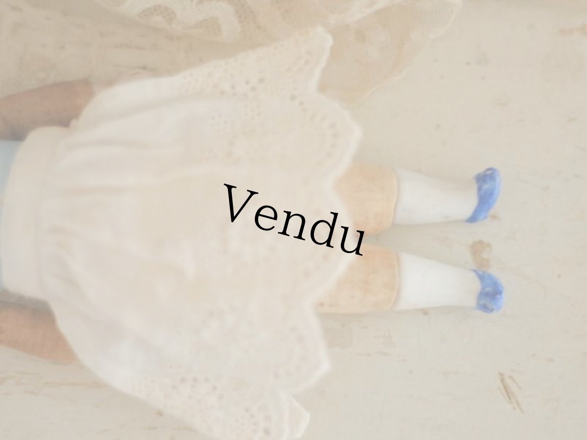 画像6: Kさま専用カートです。Rare!! 三つ編みヘアのチャイナヘッドドール//6-3/4in (6)