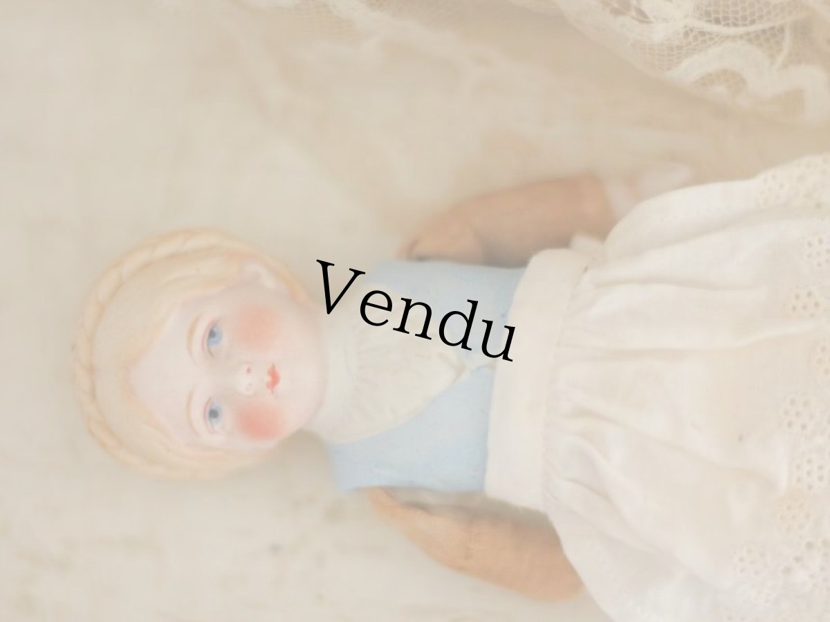 画像5: Kさま専用カートです。Rare!! 三つ編みヘアのチャイナヘッドドール//6-3/4in (5)