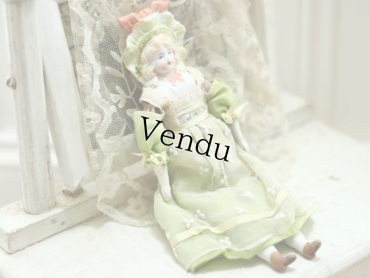 画像2: Bonnet China Head Doll / Hertwig /8in (2)