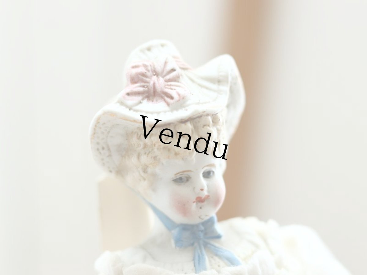 画像5: Bonnet China Head Doll / Hertwig /10.5in (5)