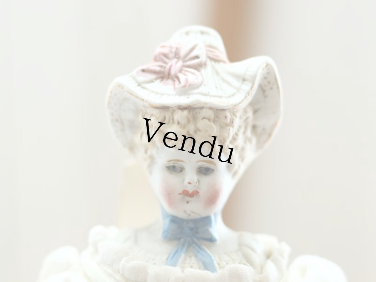 画像4: Bonnet China Head Doll / Hertwig /10.5in (4)