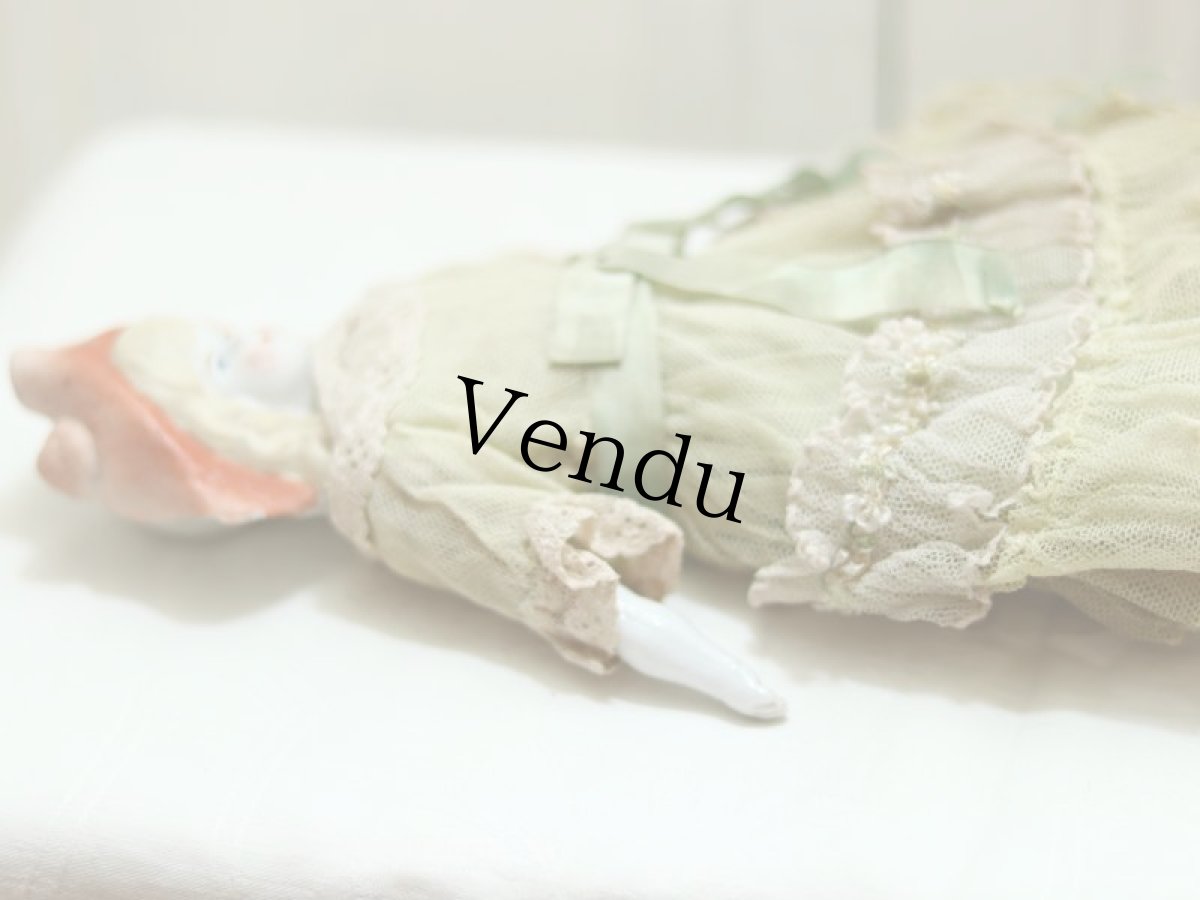 画像14: Bonnet China Head Doll / Hertwig /11in (14)