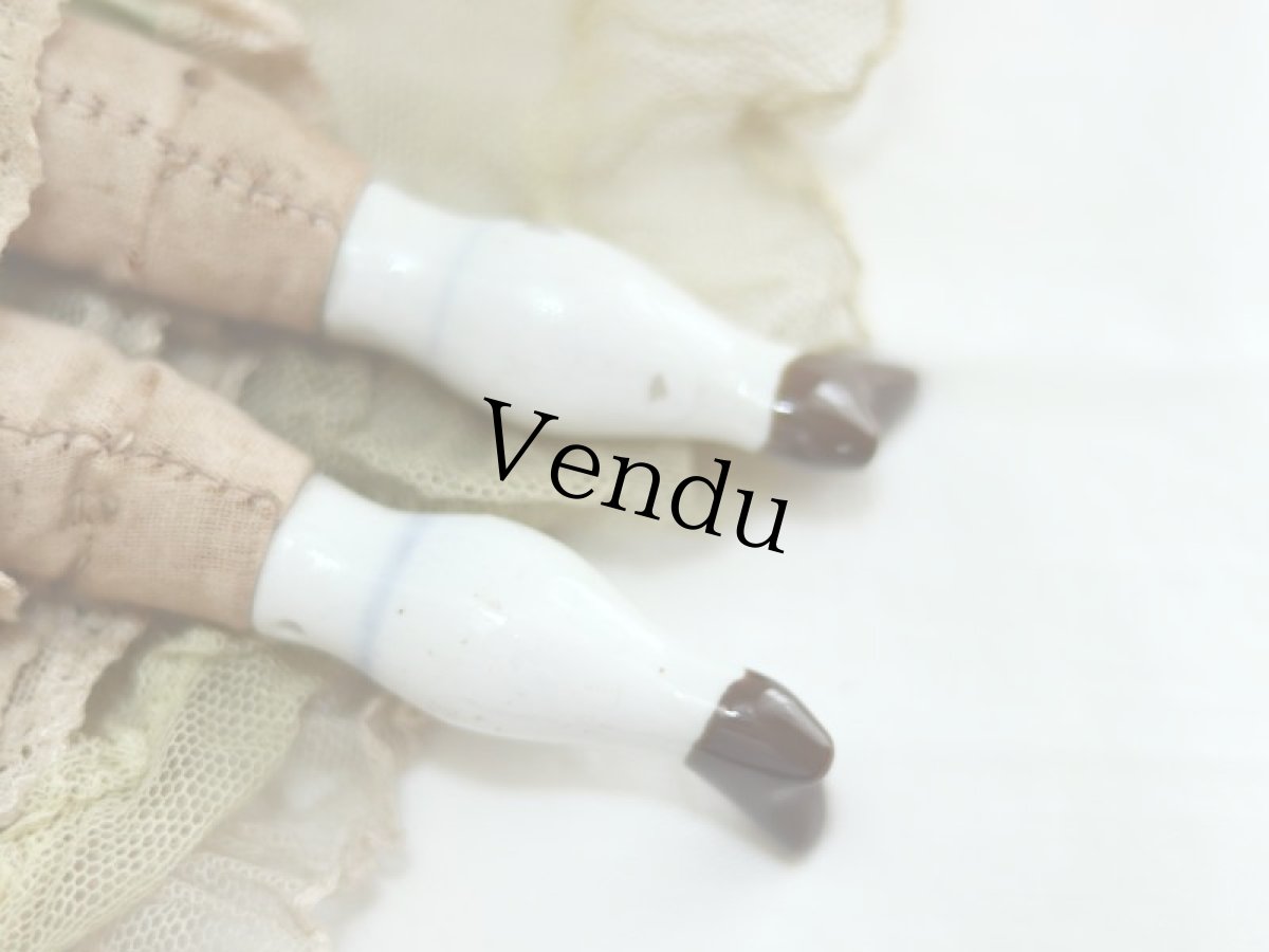 画像13: Bonnet China Head Doll / Hertwig /11in (13)