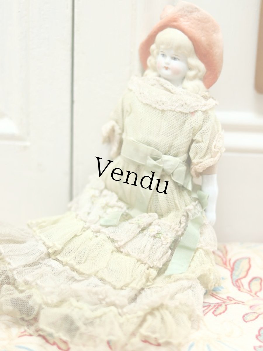 画像3: Bonnet China Head Doll / Hertwig /11in (3)
