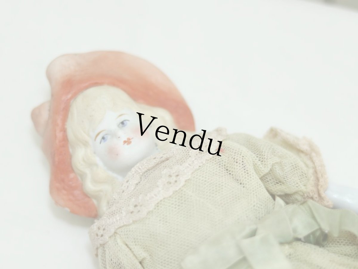 画像16: Bonnet China Head Doll / Hertwig /11in (16)