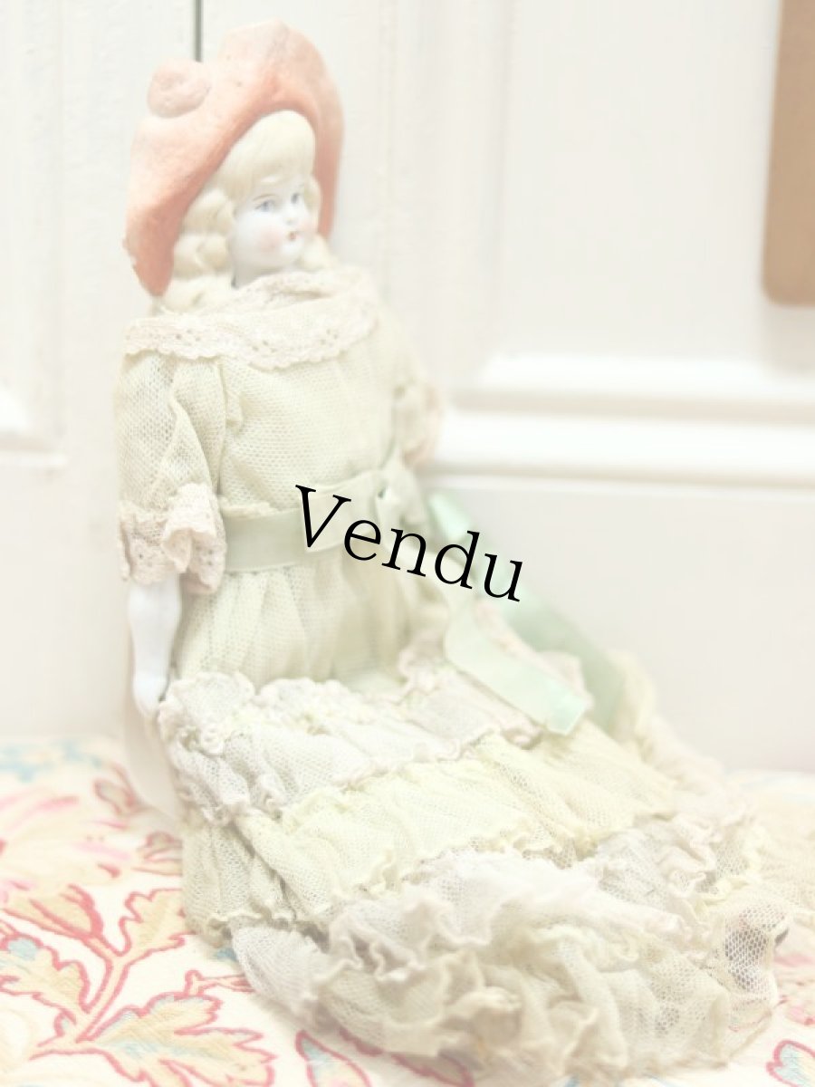 画像2: Bonnet China Head Doll / Hertwig /11in (2)