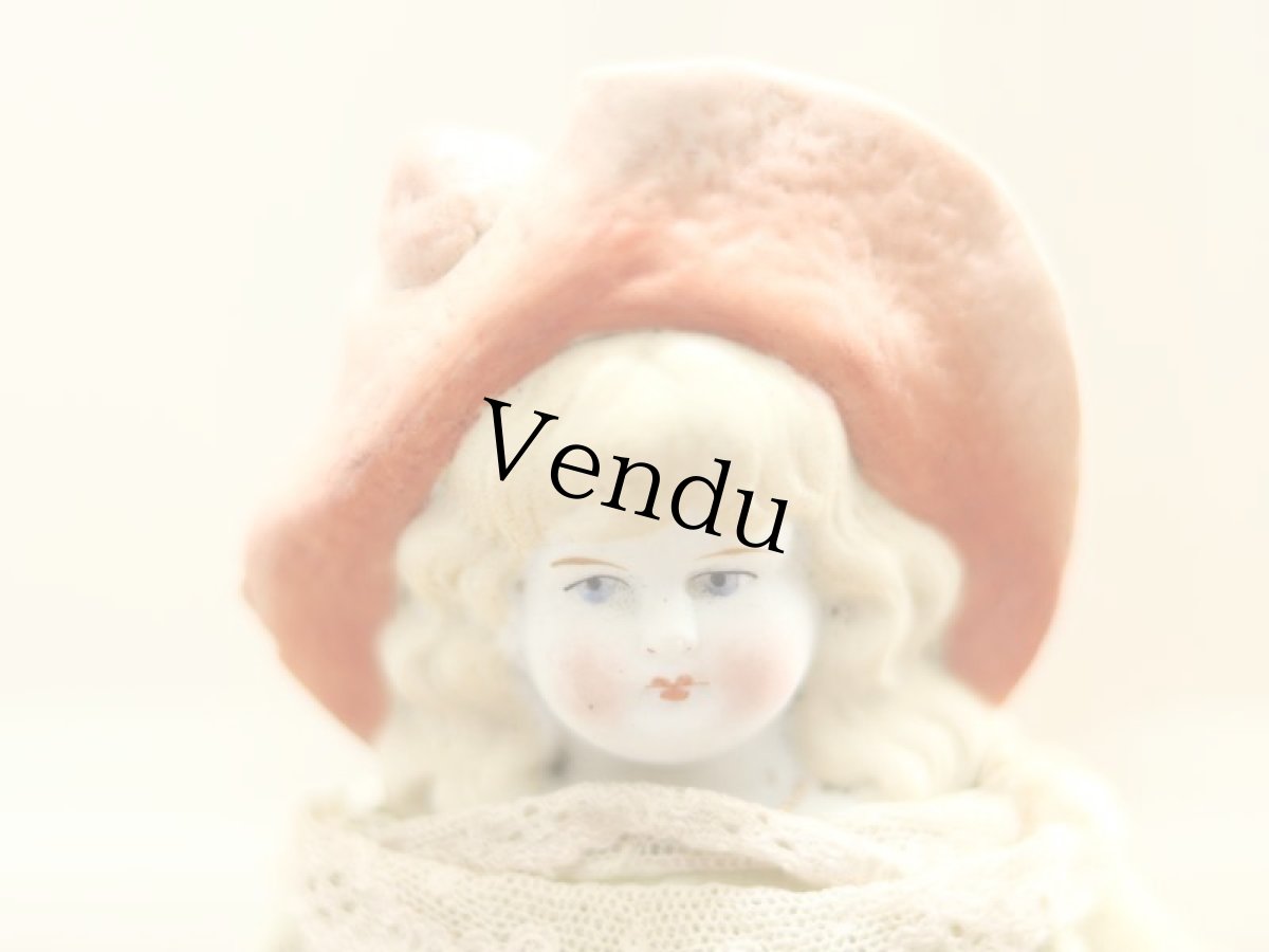 画像4: Bonnet China Head Doll / Hertwig /11in (4)