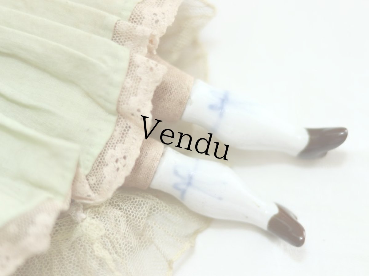 画像10: Bonnet China Head Doll / Hertwig /11in (10)