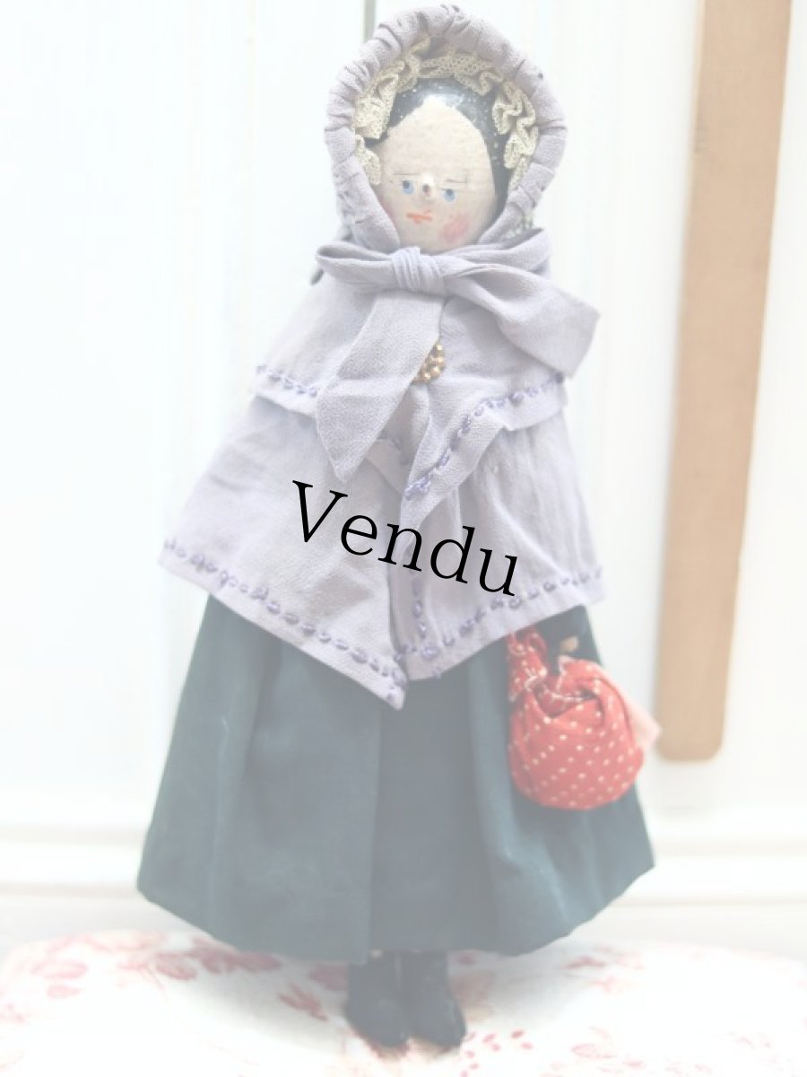 画像1: Wooden Peg Doll A (1)