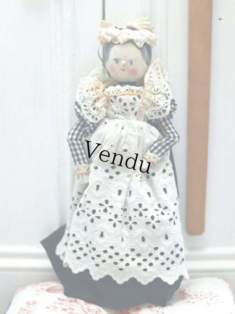画像1: Wooden Peg Doll B (1)